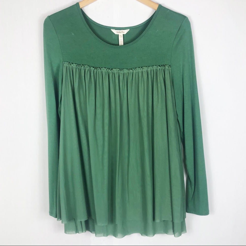 Matilda Jane A New Leaf Long Sleeve Top | Green | Size Small